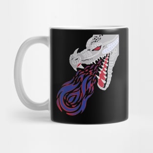 My old logo coming out of a dragon Mug